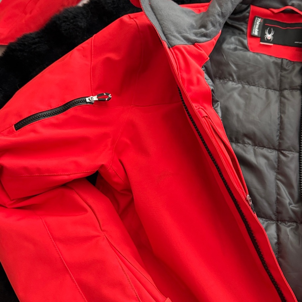 Spyder Men's Vibrant Red Ski Jacket - Picture 7 of 8